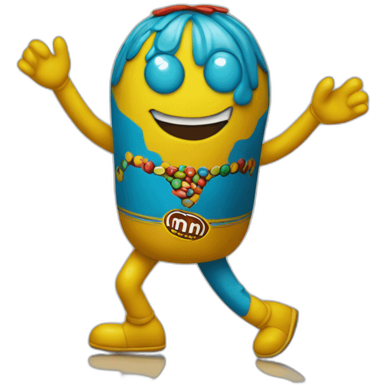 dancing M&M emoji