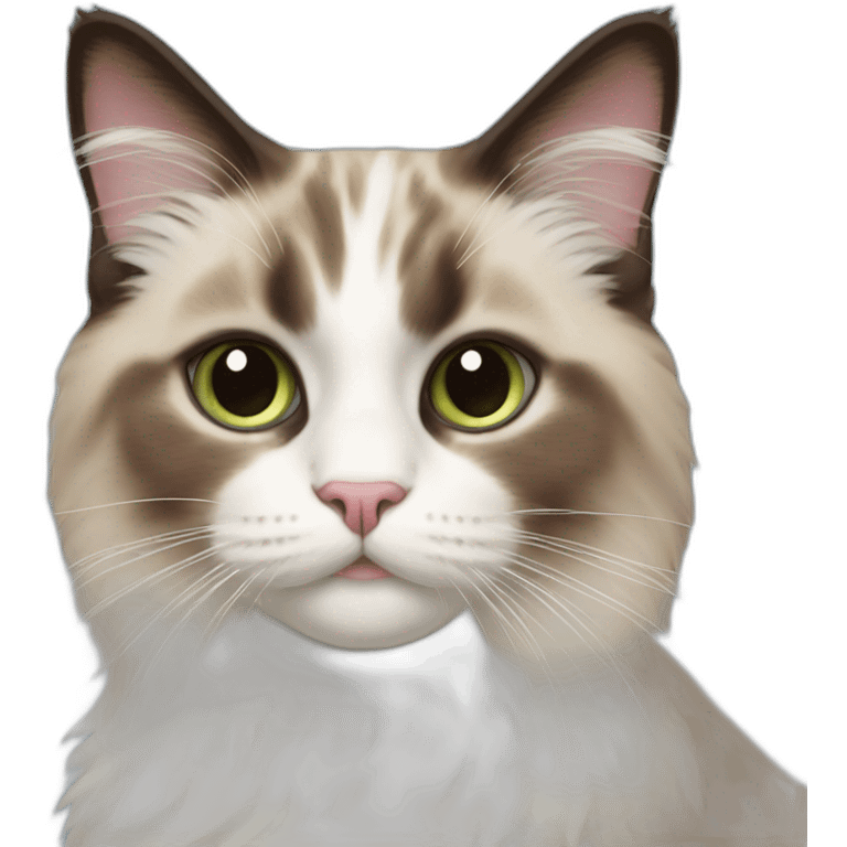 A ragdoll cat emoji