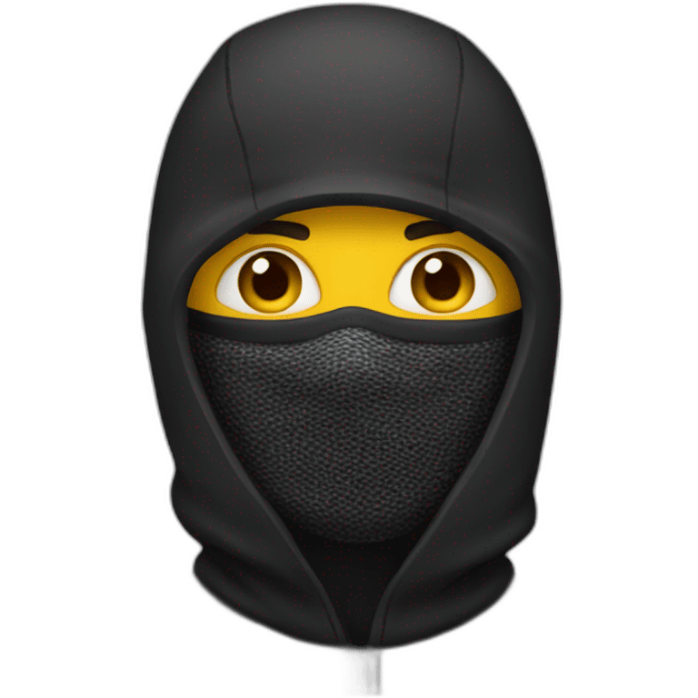 MEN wearing balaclava emoji