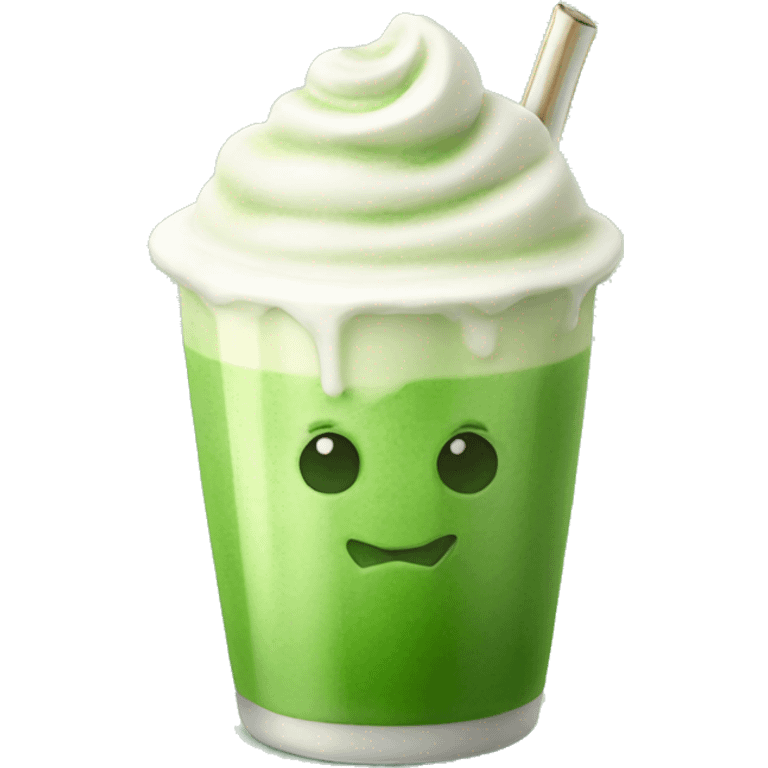 ice matcha latte emoji