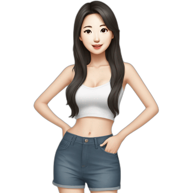 Hot South Korean Girlfriend emoji