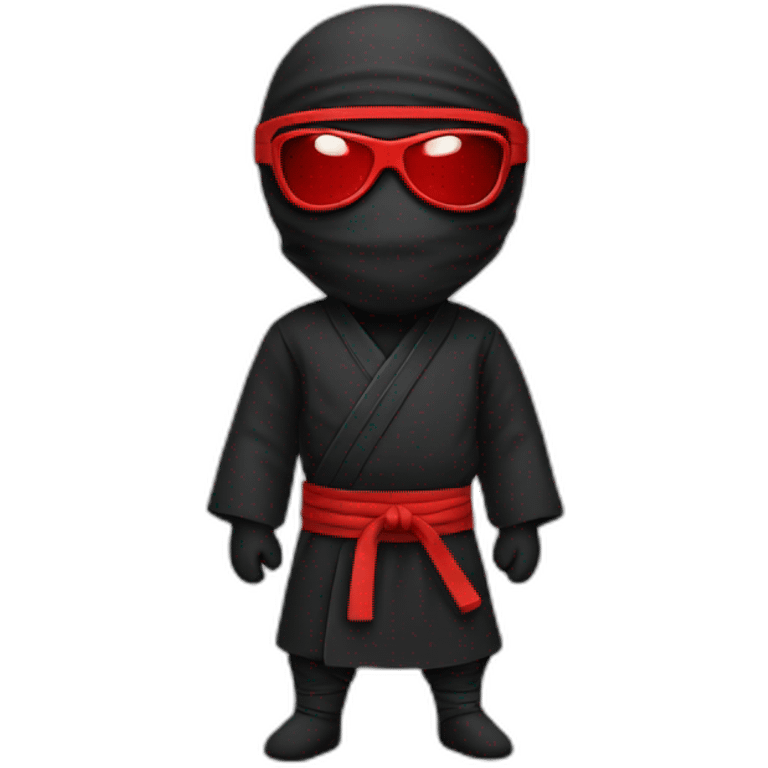 Ninja with red glasses emoji