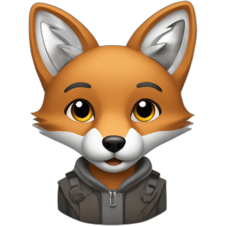 grey fox for slack emoji