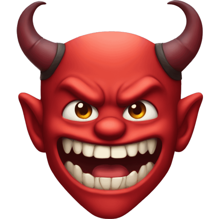 Devil with long sharp teeths emoji