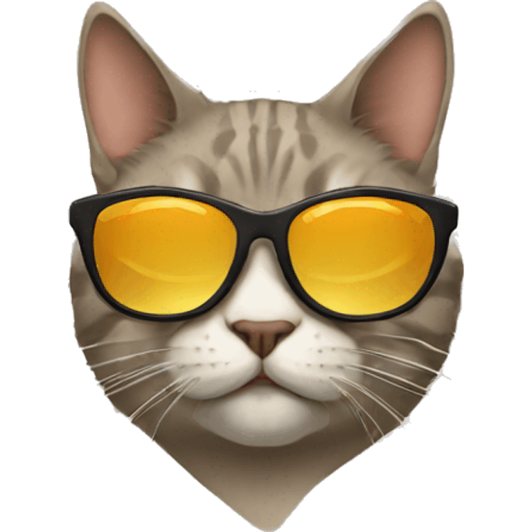 Cat with sunglasses emoji