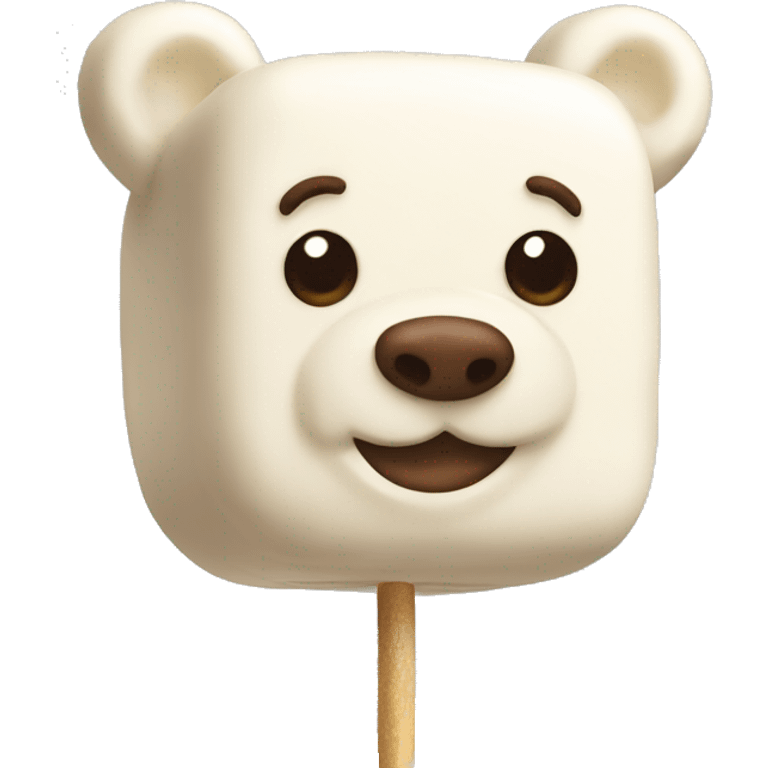 Bear-shaped marshmallows emoji