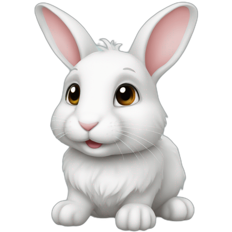 Rabbit White with name " polito" emoji