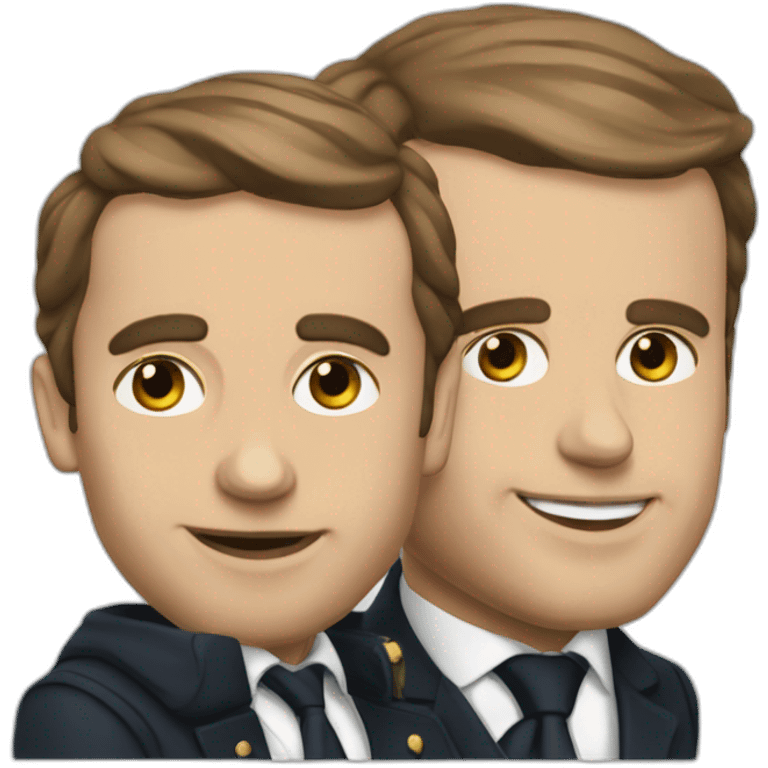 Macron et poutin emoji