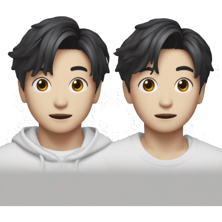 Jeon Jungkook from the music video DNa of BTS emoji