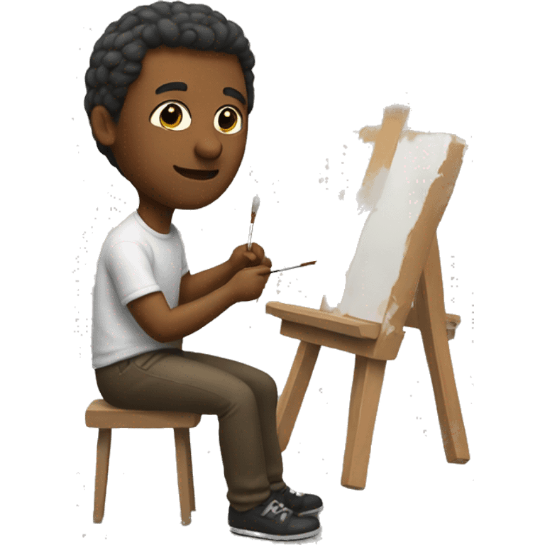 Artist painting  emoji