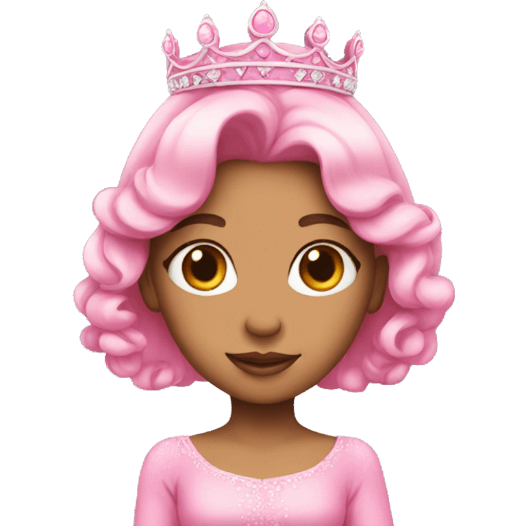 Princess in pink emoji