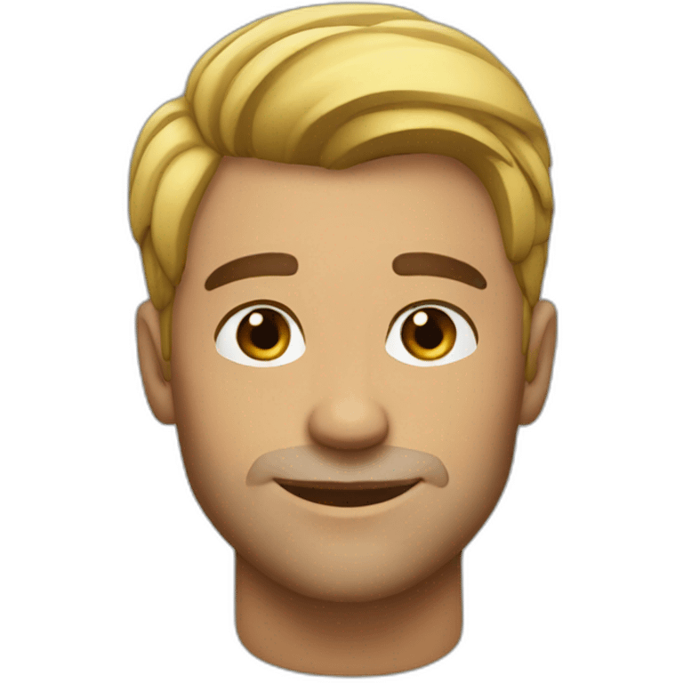 Handsome hunk emoji