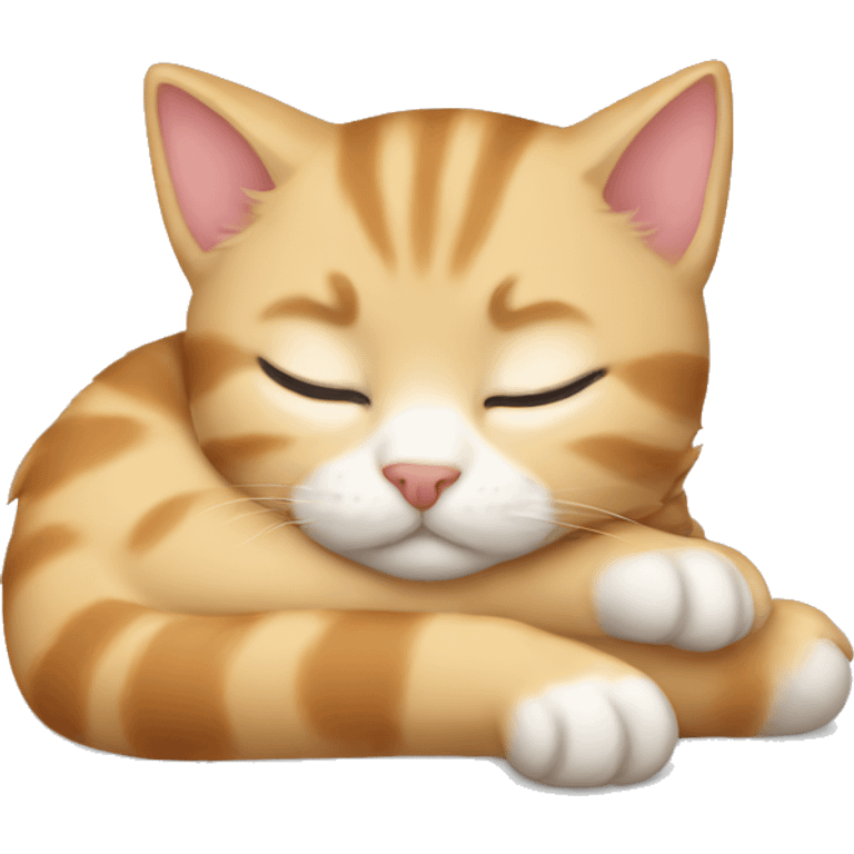 Sleeping kitten emoji