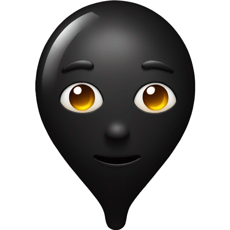 black drop of oil emoji