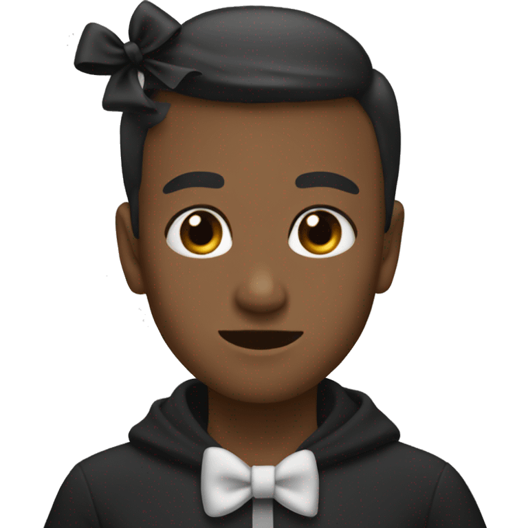 Black bow emoji