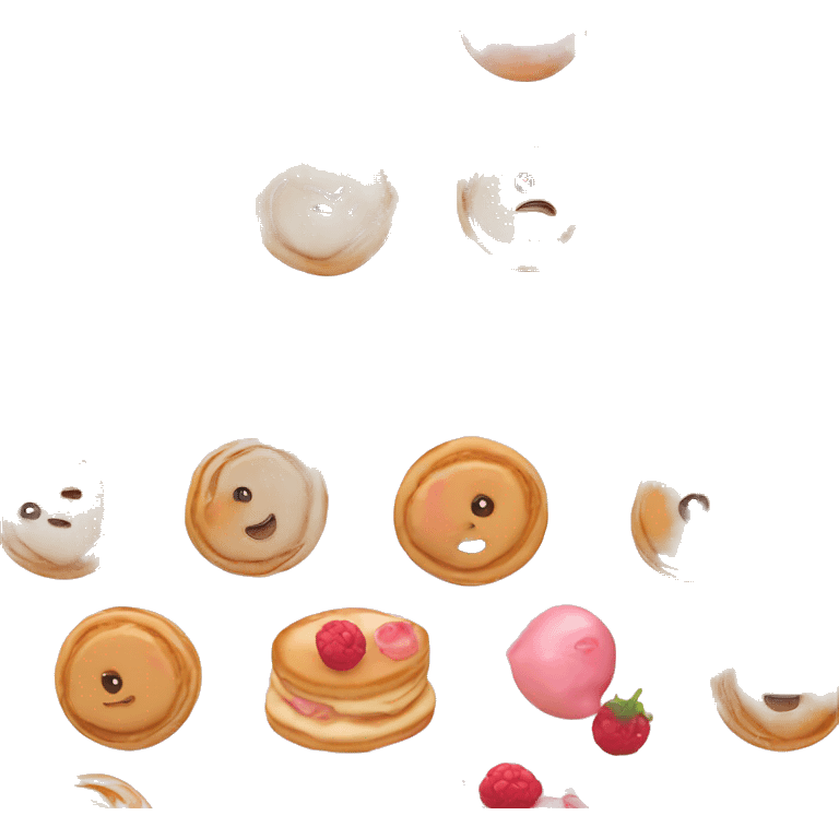 pancakes light pink berry emoji