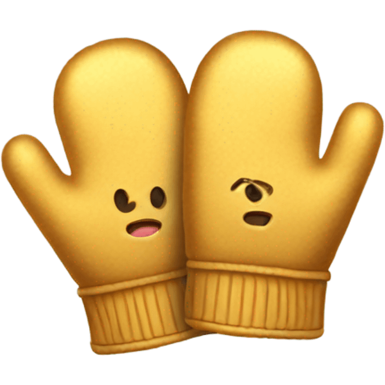 golden mittens emoji