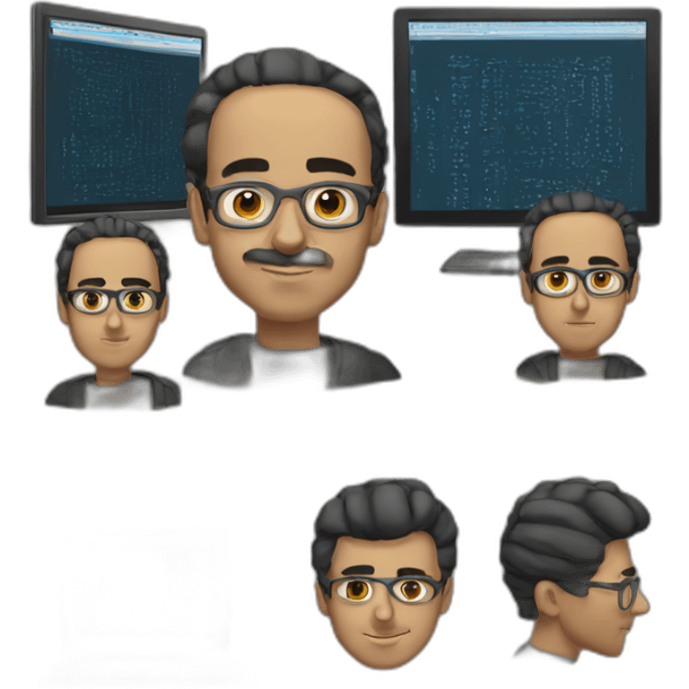 Egyptian computer programmer emoji