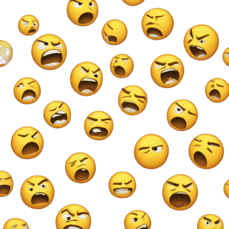 angry and fear smiley emoji