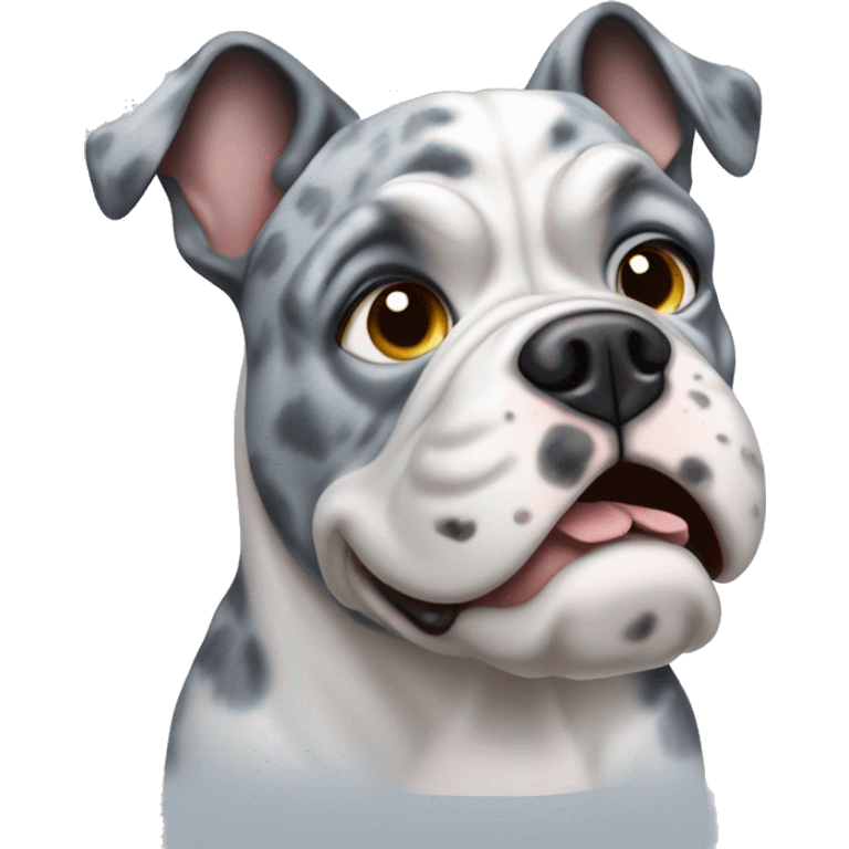 Blue Merle bulldog emoji