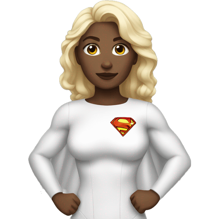 White Super woman emoji