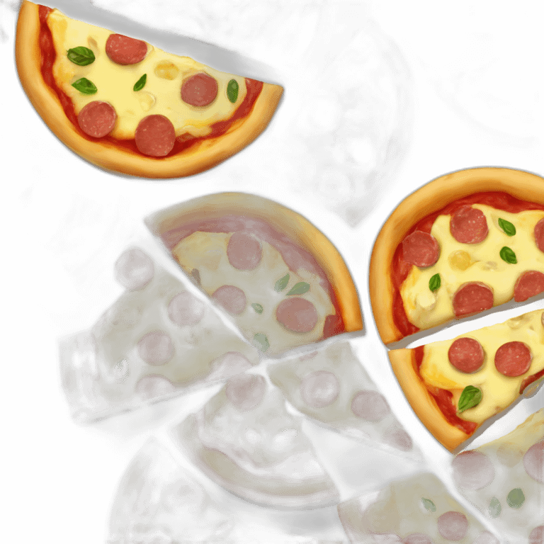 pizza with beef and bearnaise sauce emoji