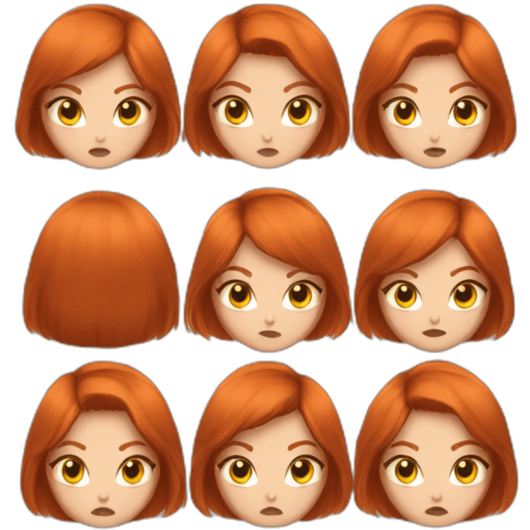 Gerl-redhead-bobcut-angry-Foxears emoji