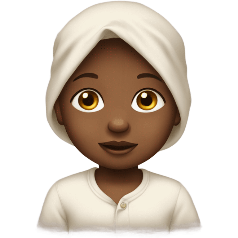 African American baby emoji