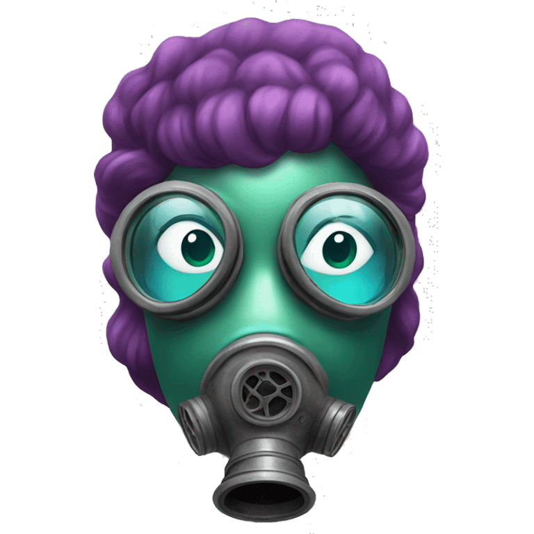 Mermaid with a gas mask emoji