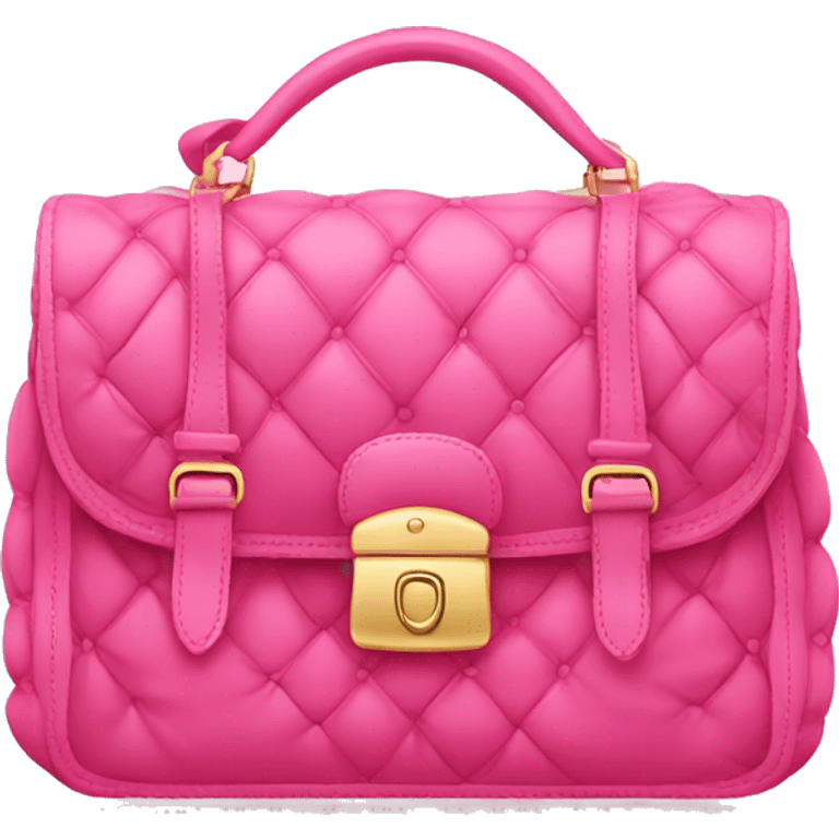 A pink luxurious bag emoji