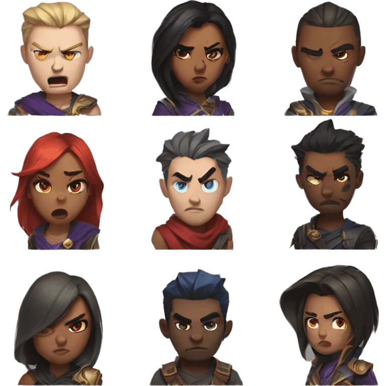 Angry league of legends characters  emoji