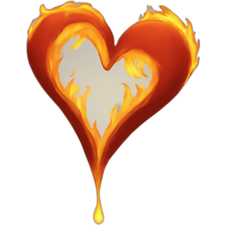 Fire heart emoji