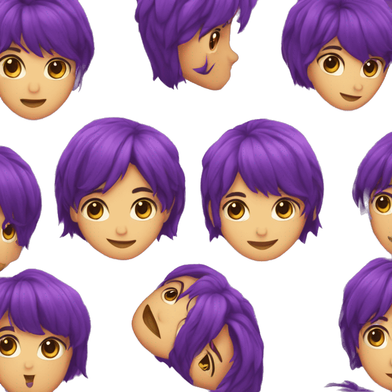 Corazon morado  emoji