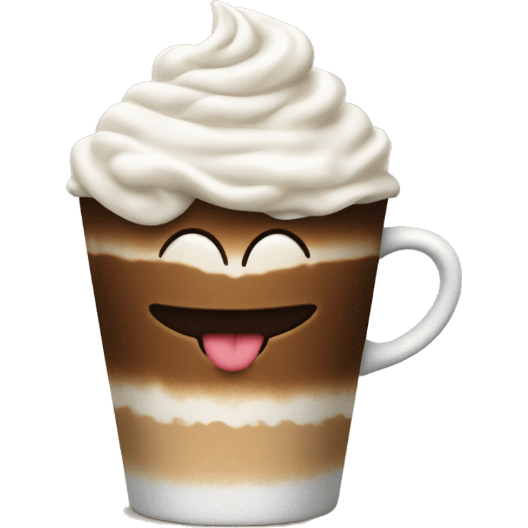 Coffee with whipped cream  emoji