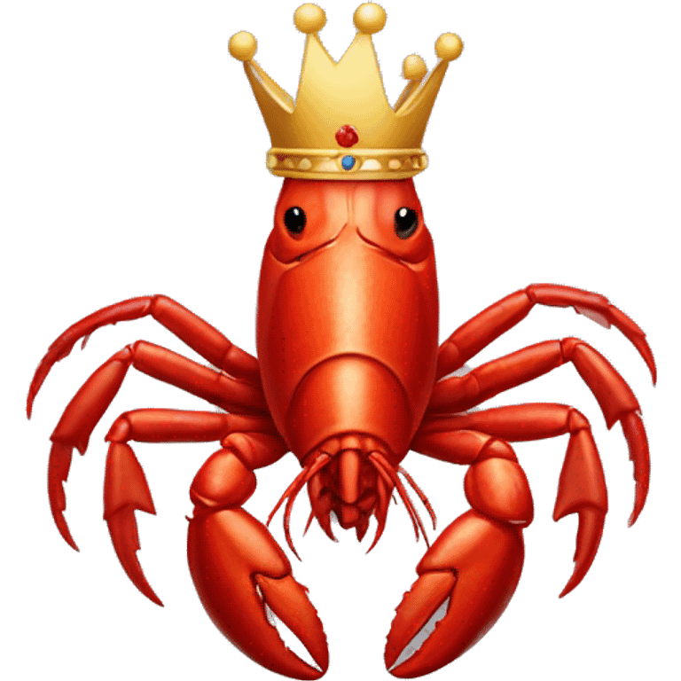 Lobster with a crown emoji