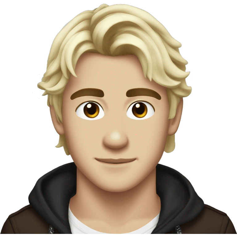 ross Lynch with dark brown hair  emoji