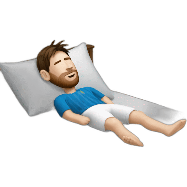 messi sleeping emoji