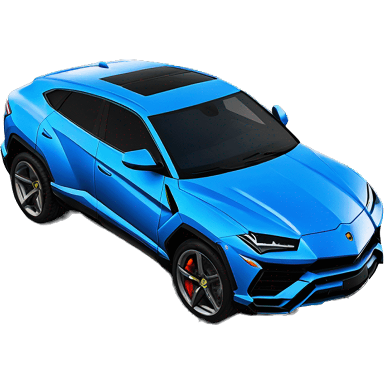 Lamborghini Urus Blue color emoji