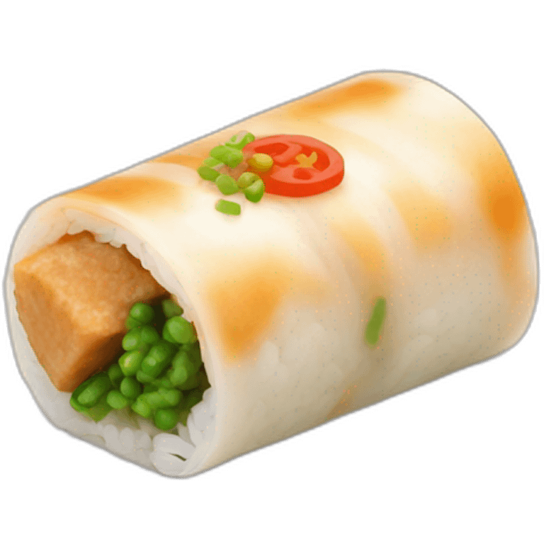 tofu rice roll emoji