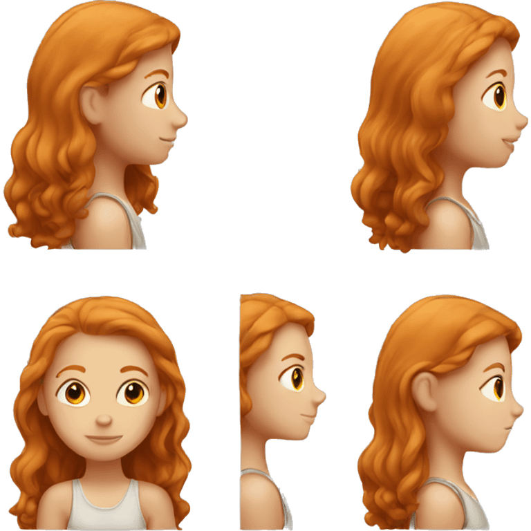 Ginger girl emoji