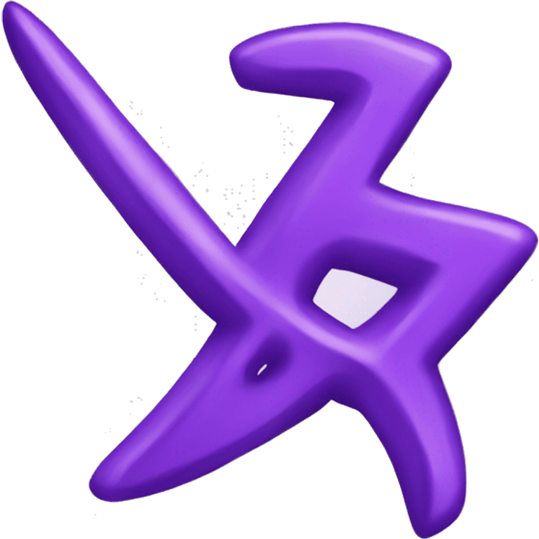 Purple Sagittarius symbol  emoji