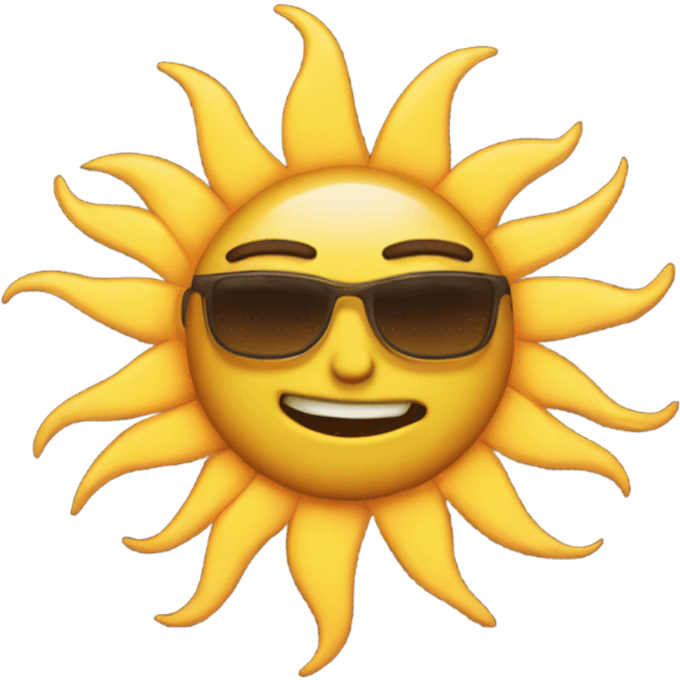 70s style sun  emoji