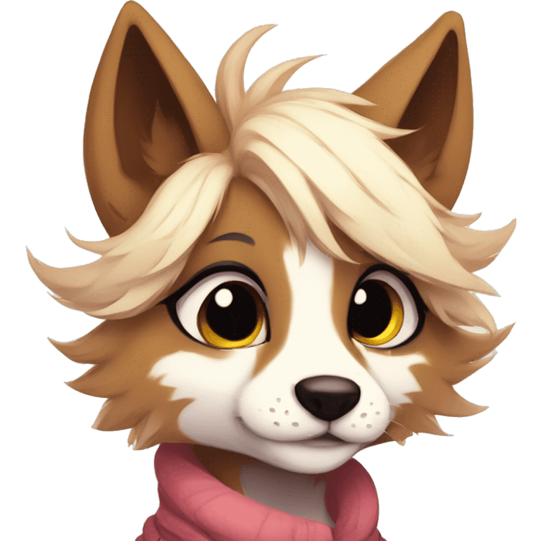 Shy kawaii cute anthro furry by Falvie, LiLaiRa, griffsnuff, AngieWolf emoji