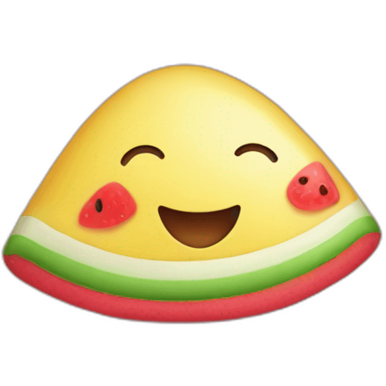 Cute pastèque preppy emoji