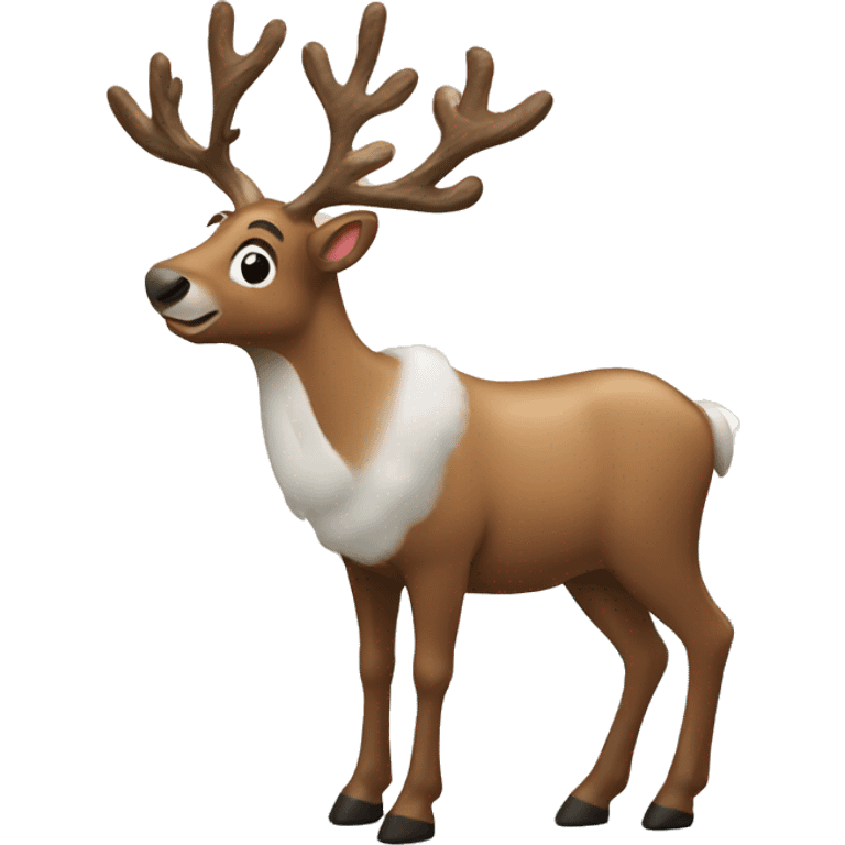 Christmas reindeer emoji