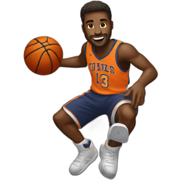 basketball player dunking emoji