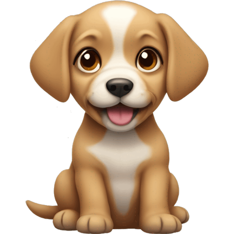 
super cute puppy emoji