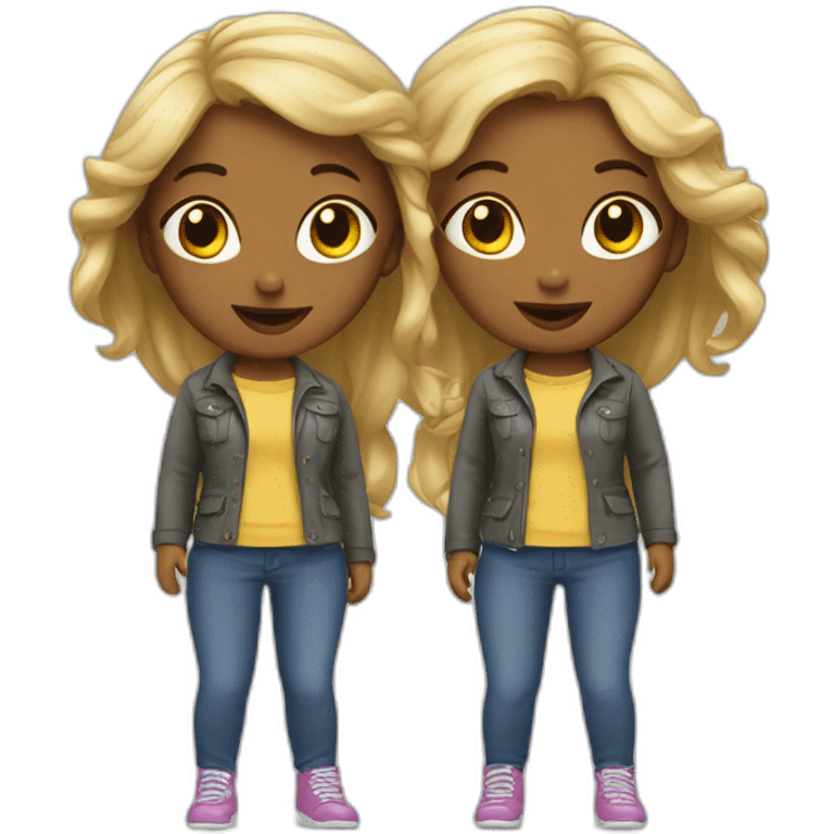 Deux amies filles  emoji