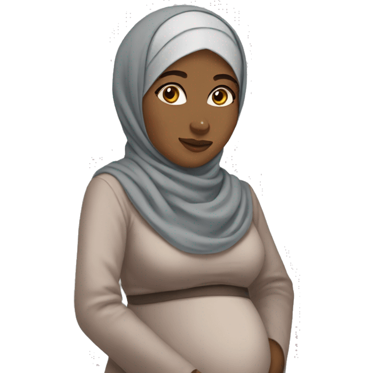 pregnant hijabi emoji