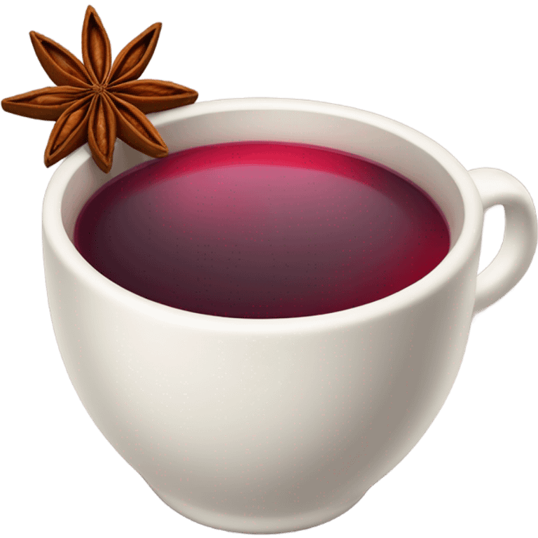 Mulled wine with star anise emoji